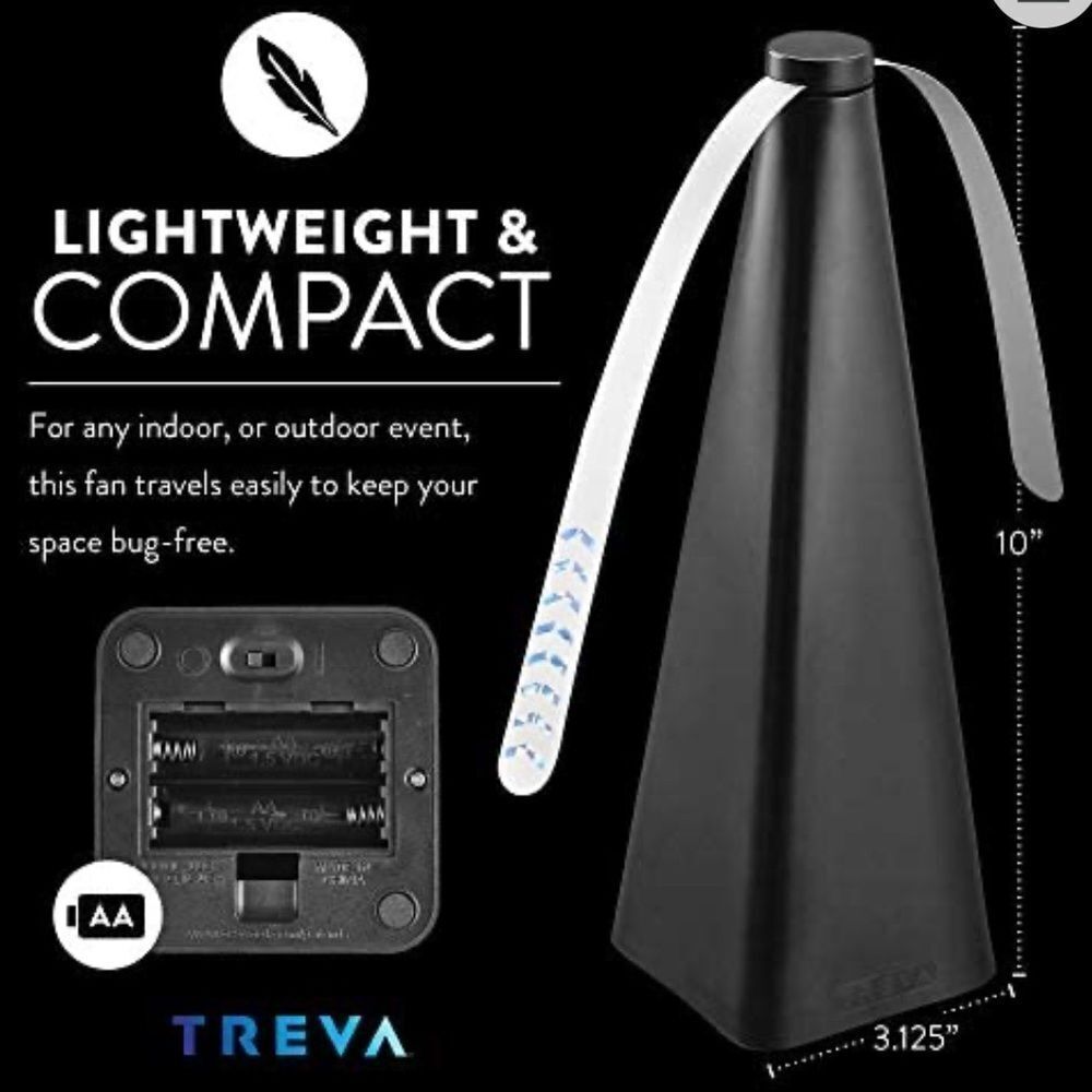 Treva Insect Repellent Fan Battery Powered  
